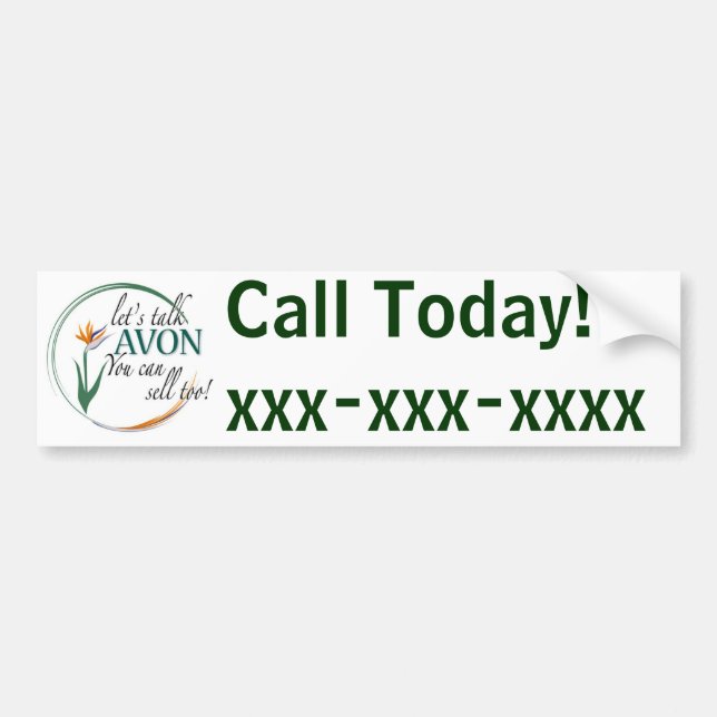 You can Sell Avon Bumper Sticker (Front)