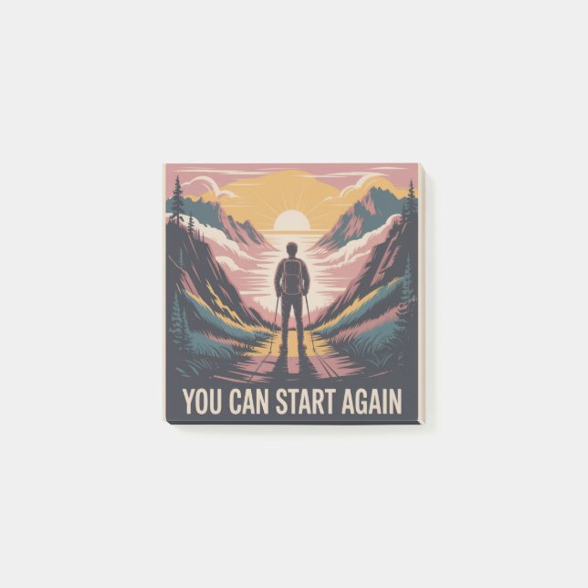 You Can Start Again Post-it Notes (Front)