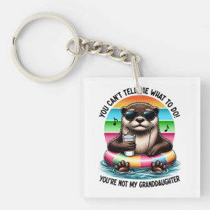 You Can’t Tell Me What To Do Funny Otter Key Ring
