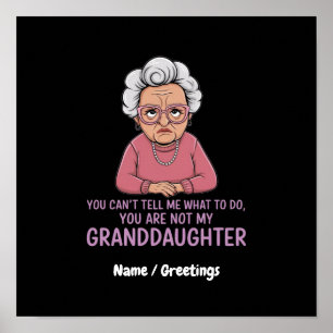 You Can’t Tell Me, You’re Not My Granddaughter Poster