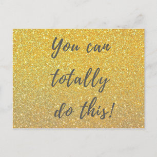 You can totally do this! inspirational postcard
