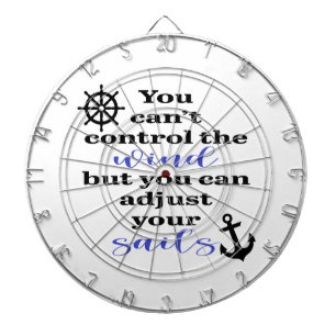 You Can't Control The Wind, Adjust Your Sails Dartboard