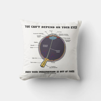 You Can't Depend On Your Eyes Imagination Focus Cushion