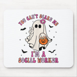 You Can't E Me I'm A School Social Worker Hallowee Mouse Mat