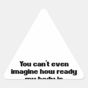 You Can't Even Imagine Triangle Sticker