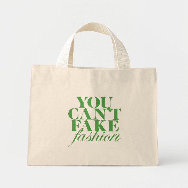 You can't Fake Fashion Tote Bag (Front)