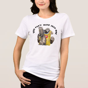 You Can't Have Just One * Ferrets with Chip Bag Tri-Blend Shirt