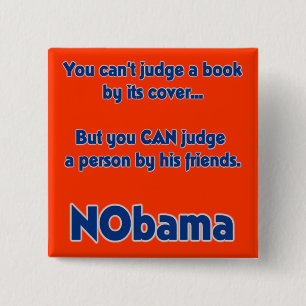 You can't judge a book by its cover... 15 cm square badge