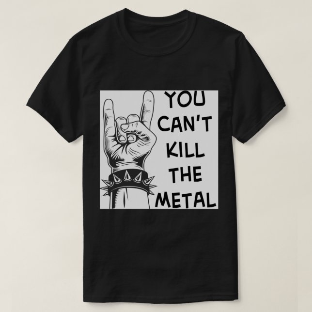 You Cant Kill The Metal - Tenacious D Art Print T-Shirt (Design Front)
