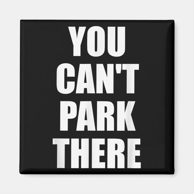 You Cant Park There Funny Viral Car Meme Sarcasm M Magnet (Front)