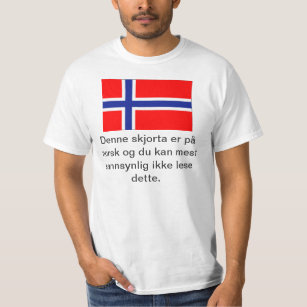 You Can't Read This Norwegian T-shirt