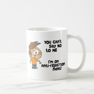 You can't say no to me - with cartoon boy coffee mug