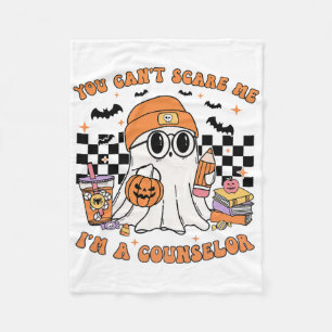 You Can't Scare Me I'm A Counsellor Halloween Pump Fleece Blanket