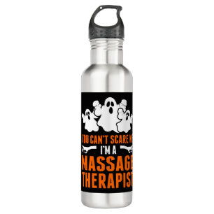 You Cant Scare Me Im A Massage Therapist 710 Ml Water Bottle