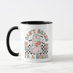You can't scare me, I'm a nurse funny Halloween Mug