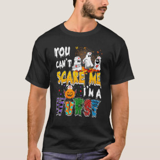 You Cant Scare Me Im A Nurse Halloween Rn Witch Bo T-Shirt