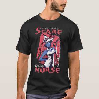 You can't scare me i'm a nurse Spooky Nurse T-Shirt