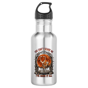 You Cant Scare Me Nurse Halloween Stethoscope Oran 532 Ml Water Bottle