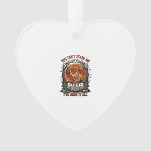 You Cant Scare Me Nurse Halloween Stethoscope Oran Ornament