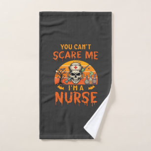 You Cant Scare Me Nurse Skull Syringe Potion Hallo Hand Towel