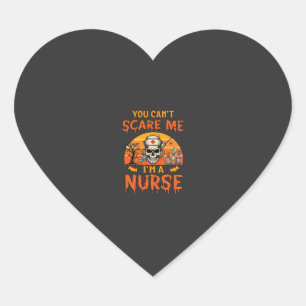 You Cant Scare Me Nurse Skull Syringe Potion Hallo Heart Sticker