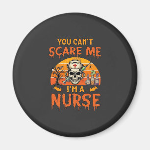 You Cant Scare Me Nurse Skull Syringe Potion Hallo Magnet