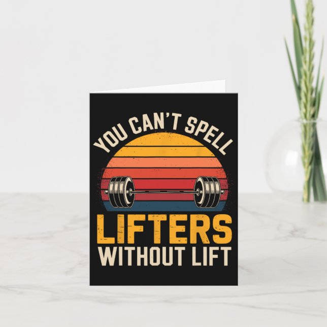 You Can't Spell Lifters Without Lift Retro Powerli Card (Front)
