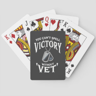 You can't Spell victory without vet Veteran Day Playing Cards