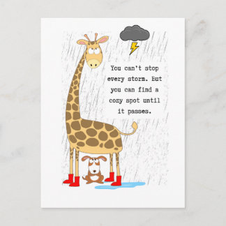 You Can't Stop Every Storm Inspirational Postcard