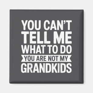 You Can't Tell Me What To Do You Are Not My Grandk Magnet