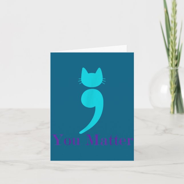 You Cat Suicide Prevention  Card (Front)