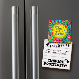 You Choose Your Destiny Inspirational Floral Fun Magnet
