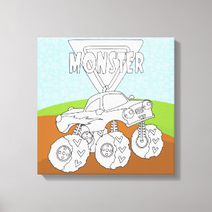 You Colour Me & Add Your TextWrapped Canvas (Gloss