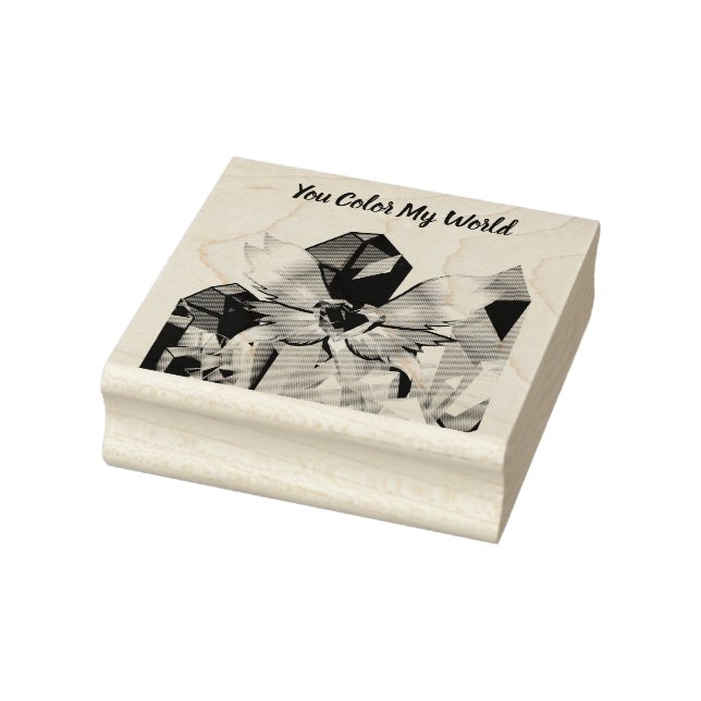 You Colour My World Rubber Stamp (Stamp)