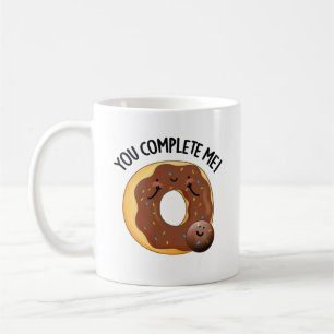 You Complete Me Funny Food Doughnut Pun  Coffee Mug