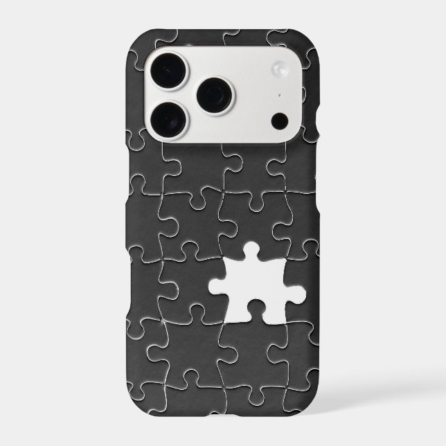 You Complete Me Romantic Black and White Jigsaw (Back)