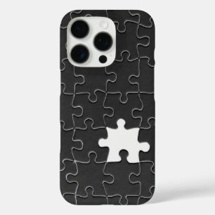 You Complete Me Romantic Black and White Jigsaw iPhone 16 Pro Case