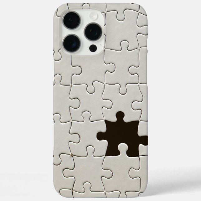 You Complete Me Romantic Black and White Jigsaw Case-Mate iPhone Case (Back)
