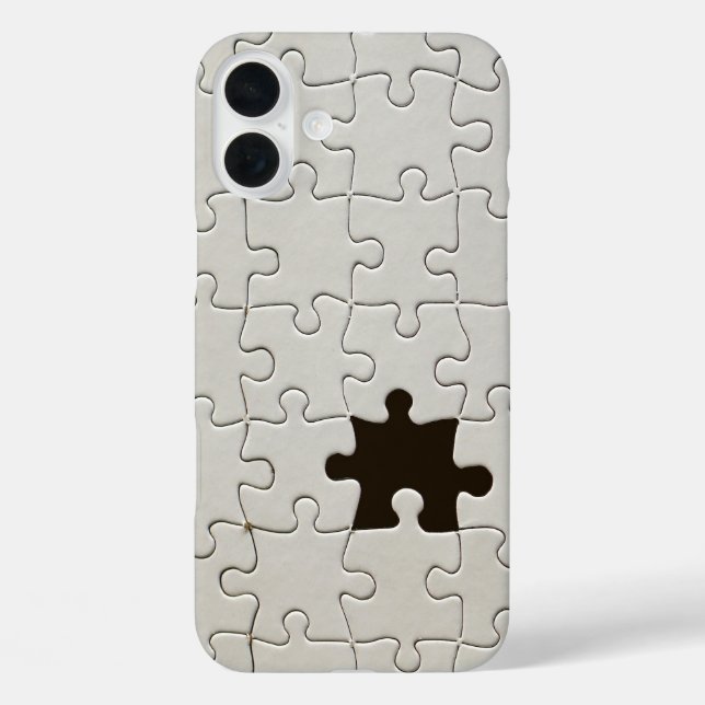 You Complete Me Romantic Black and White Jigsaw Case-Mate iPhone Case (Back)