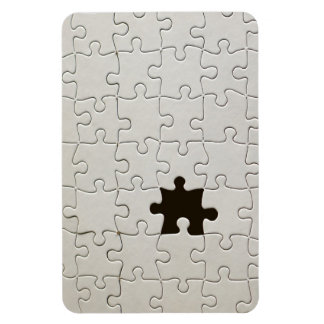 You Complete Me Romantic Black and White Jigsaw Magnet