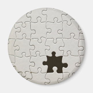 You Complete Me Romantic Black and White Jigsaw Magnet