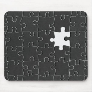 You Complete Me Romantic Black and White Jigsaw Mo Mouse Mat
