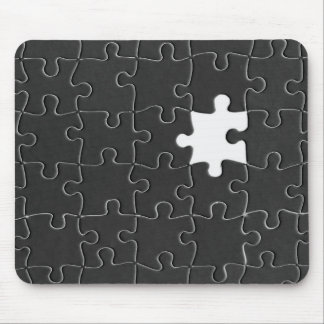 You Complete Me Romantic Black and White Jigsaw Mo Mouse Mat