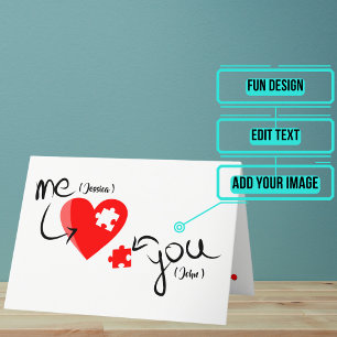 "You Complete Me" Valentines Day Card