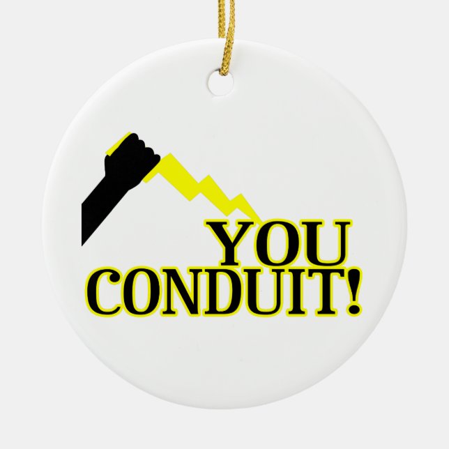 You Conduit Ceramic Tree Decoration (Front)