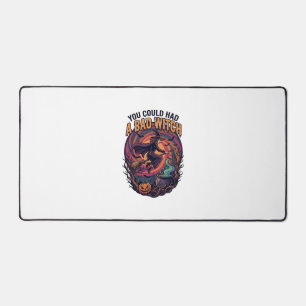 You Could Had Bad Witch Halloween Flying Broom_1 Desk Mat