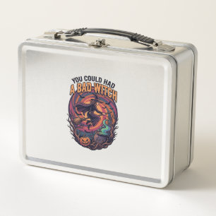 You Could Had Bad Witch Halloween Flying Broom_1 Metal Lunch Box