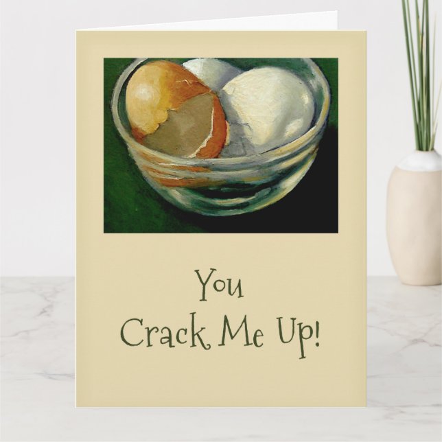 You Crack Me Up! Cracked Eggs: Chiropractor Card (Front)