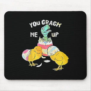 You Crack Me Up Dino Egg Funny Easter Mouse Mat