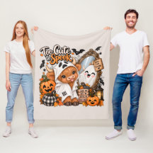 You Cute Highland Cow Halloween Throw Blanket